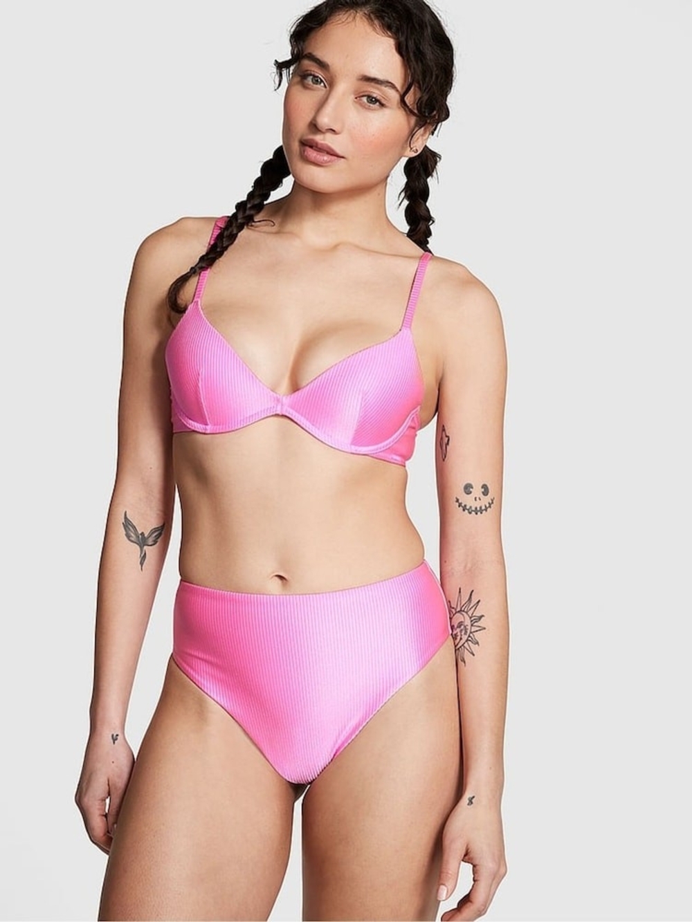 New PINK Victoria's Secret Lola High Waisted Bikini Bottoms Women's XXL